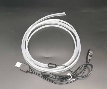 Banda auto LED RGB, conectare USB cu telecomanda pe fir [5]