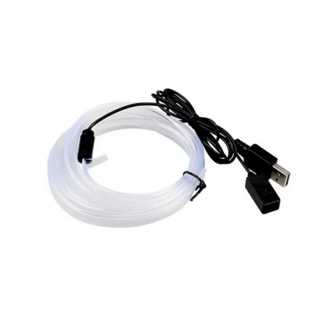 Auto - Banda auto LED RGB, conectare USB cu telecomanda pe fir