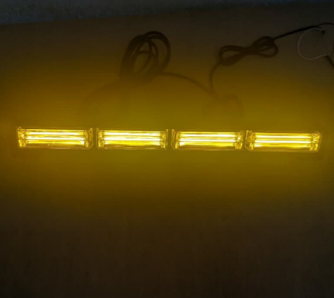 Bara LED girofar 59 cm, 72W, lumina galbena, functii stroboscop, 12V, 3000K [2]