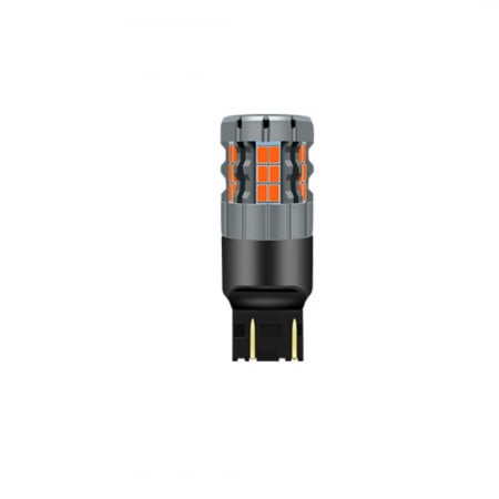 Auto - Bec LED BZRSH® Canbus T20, 50W, W21W, WY21W, 7443, 30 LED-uri Marsarier, Pozitii Semnalizare, Frana, alb, 6500K, fara eroare