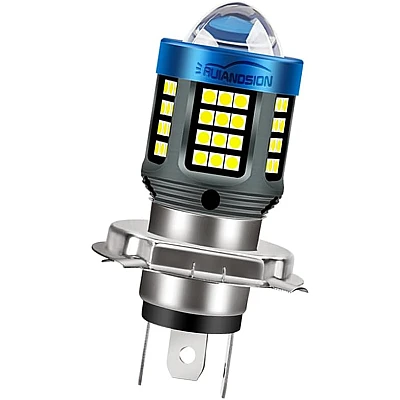 Auto - Bec Led H4 MOTO cu doua faze 3030 cu 61 LED SMD temperatura 6000k putere 160W 15000 lm