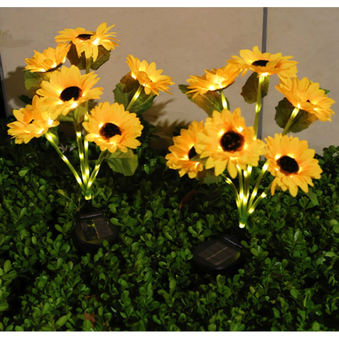Lampi solare - BZRSH Lampă Solară Floarea Soarelui Grădină