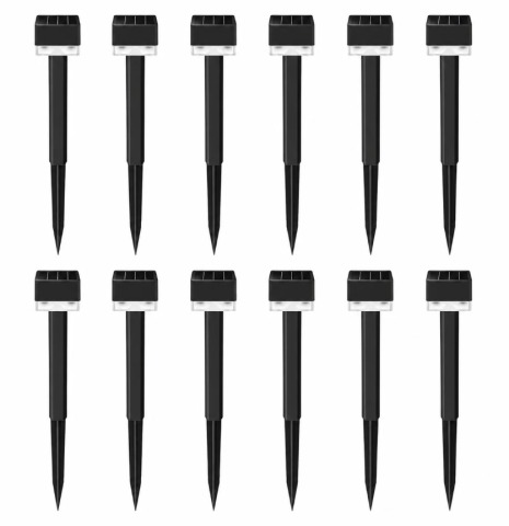 Lampi solare - Set 12 lampi solare BZRSH lumina calda plastic ABS