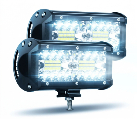 Proiectoare OFF ROAD - BZRSH Set 2 Proiectoare LED Off-Road 6.5 Inch 120W 12000 Lumeni 12V-24V IP67