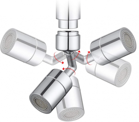 Cap de robinet rotativ 720 grade, filtru, economizor apa [7]