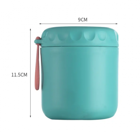 Casa si gradina - Caserola termica din inox, inchidere ermetica, termos, lingurita inclusa, capacitate 430ml