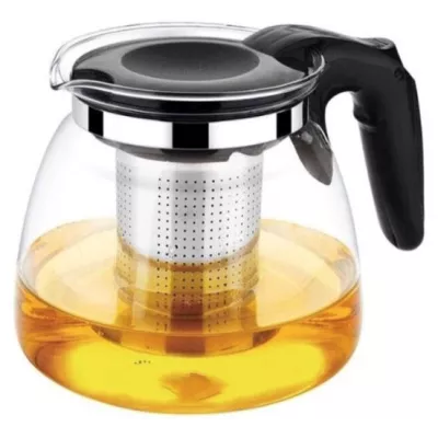 Casa si gradina - Ceainic 1100 ml din sticla termorezistenta, filtru, infuzor