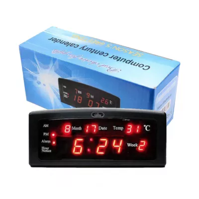 Ceas digital de masa 909-A LED cu alarma si termometru [2]