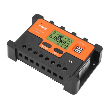 Controller tensiune pentru panou solar KZ040, 24V, 40 A, LCD [6]