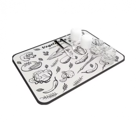 Casa si gradina - Covoras absorbant pentru bucatarie, anti alunecare, uscare rapida, 30x40 cm