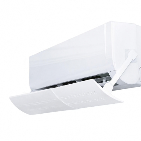 Casa si gradina - Deflector reglabil pentru aer conditionat, protectie aer rece, lungime ajustabila 56-108 cm, latime 18 cm, BZRSH