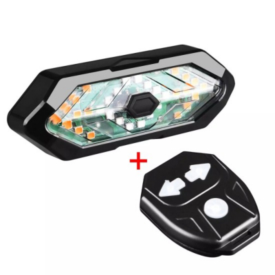 Semnalizare LED pentru Bicicleta FY-1820, Semnalizare cu semnal sonor, Telecomanda Wireless [2]