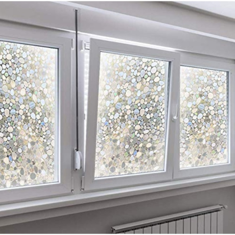 Folie decorativa vitrostatica pentru geam, 45 x 300 cm, Anti-UV, protectie vizuala si intimitate, TopBazar [3]