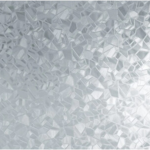 Folii reflexive - Folie decorativa vitrostatica pentru geam, 45 x 300 cm, Anti-UV, protectie vizuala si intimitate, TopBazar, model triunghi