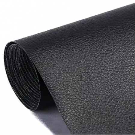 Tapet si Folii Autoadezive - Folie din Piele Ecologica Autoadeziva pentru Reconditionare si Retapitare Canapea, Scaun, Interior Auto, Usor de Aplicat, Rezistenta si Durabila, Rola 75 x 250 cm, Negru, TopBazar