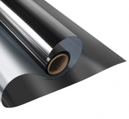 Folii reflexive - Folie Reflexiva Pentru Geamuri, cu Efect de Oglinda Pentru Intimitate si Protectie Solara, Negru, 60 x 300 cm