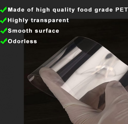 Folie transparenta din Acetat pentru Tort, 10 cm x 10 metri [3]