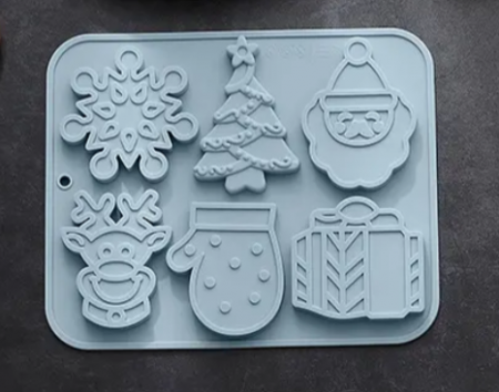 Forma din Silicon pentru Ciocolata de Casa, Bomboane, Jeleuri sau Cuburi de Gheata, Albastru, 22 x 18 x 1 cm, TopBazar [1]