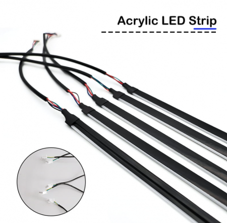 Kit 18 in 1 lumini ambientale dinamice auto RGB acrilic, wireless [6]