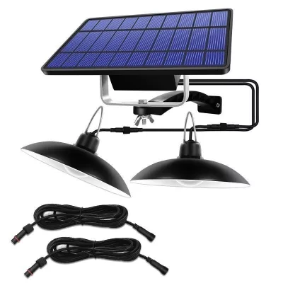 Lampi solare - Lampa-bec dubla solara cu 2 becuri