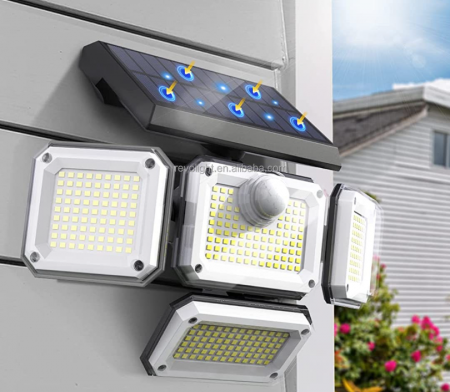 Lampa solara 233LED, 2000 Lm, 3 moduri de iluminare, telecomanda, cablu 5 metri [5]