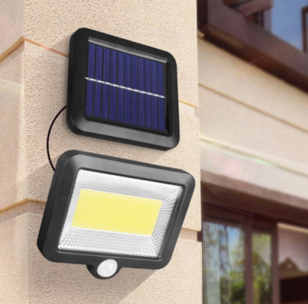 Proiector 100 LED cu panou solar, senzor de miscare, rezistent la apa [4]
