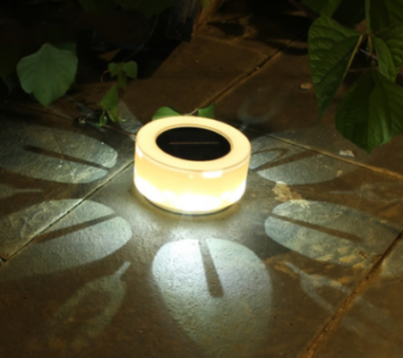 Lampi solare - Lampa solara LED decorativa cu proiectie floare, IP44, 5W, alb rece, dimensiuni 12.5 x 6.5 cm