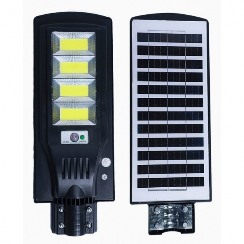 Lampi solare - Lampa Stradala Solara LED, BZRSH, 200W cu senzor de miscare si telecomanda, stalp de montare inclus, 61 x 22.5 cm