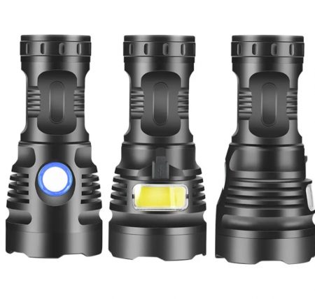 Lanterna 360 LED Profesionala 5000LM, raza lunga 1200m [7]