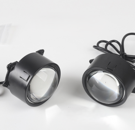 Set 2x Lumina dinamica Devil Eyes cu Display LED de 3 inch, 5 Moduri, control WiFi, Compatibile cu diverse modele auto, posibilitate incarcare imagine proprie sau GIF [1]