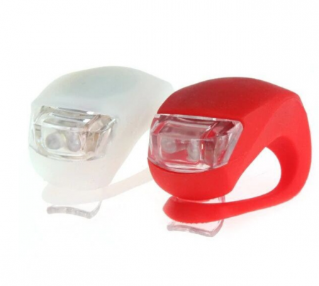 Lumini LED de siguranta bicicleta sau trotineta, 3 moduri iluminare, silicon, set 2 bucati [4]
