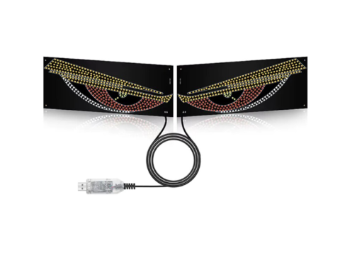 Lumini LED Devil’s Eye Auto – USB, Roșu Albastru Portocaliu, Lumini Ambientale pentru Mașină și Camion [3]