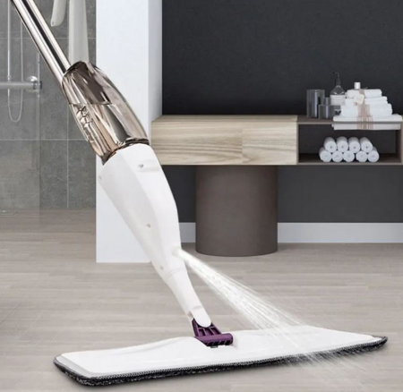 Mop cu pulverizator rotire 360 si laveta din microfibra, rezervor detasabil 360ml [2]