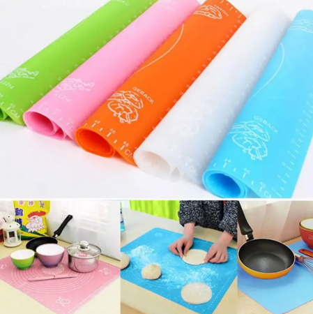 Plansa din silicon pentru framantat aluat, 45 x 62 cm, rezistenta la temperaturi ridicate, usor de curatat, multicolor [3]