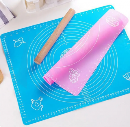 Plansa din silicon pentru framantat aluat, 45 x 62 cm, rezistenta la temperaturi ridicate, usor de curatat, multicolor [8]