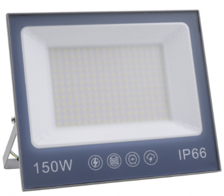 Lanterne - Proiector LED 150W, LED, 220V, subtire, alb rece 6500 K, 4000lm, BZRSH, 20 x 24 cm