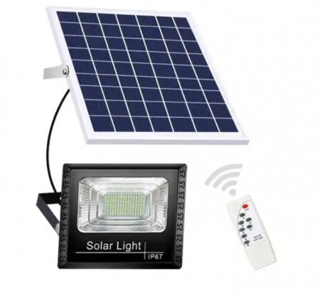 Lampi solare - Proiector LED 400W IP67 cu Panou Solar, Telecomanda