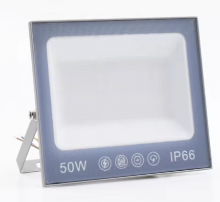Lampi solare - Proiector LED 50W, LED, 220V, subtire, alb rece 6500 K, 2000lm, BZRSH, 15 x 17 cm