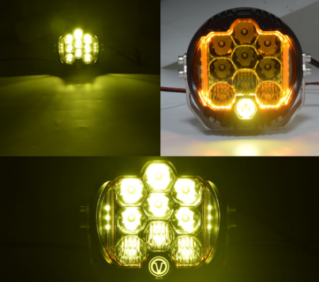 Proiector LED auto Off-Road 230W, 12V-80V, lumina alb-galbena [2]