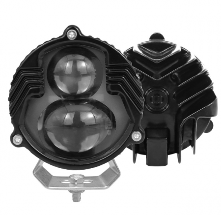 Auto - Proiector LED auto OFF-ROAD, 67 mm, 50W, 2 faze, 12V-24V, 6000K, carcasa aluminiu, BZRSH