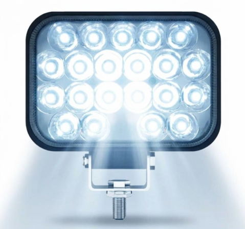 Iluminare Auto LED - Proiector LED Auto Off-Road BZRSH 3 inch, 21 LED, 63W, 12V-24V, Alb Rece, Aluminiu IP67, Marsarier si lumina de lucru