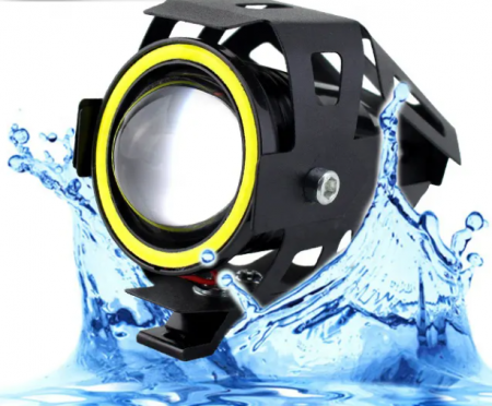 Proiector led moto, ATV, Off Road, cu angel eye, 2 faze si mod stroboscop [1]