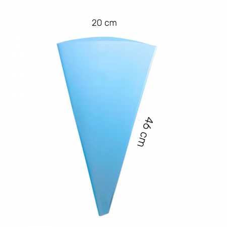 Punga Pos din silicon alimentar pentru ornare torturi si prajituri, reutilizabil, 46 cm, TopBazar, Albastru ​​​​​​​ [4]