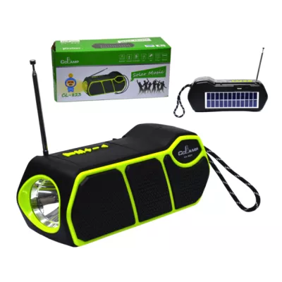 Electronice - Radio cu incarcare solara si lanterna Cclamp CL-823, Radio, Bluetooth
