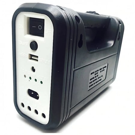 Kit solar iluminare GD-Lite 10 cu 3 becuri LED, port USB incarcare dispozitive, MP3 Player, Radio FM [2]