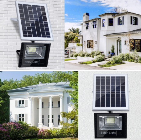 Proiector 300w 1038LED cu panou solar, telecomanda [2]