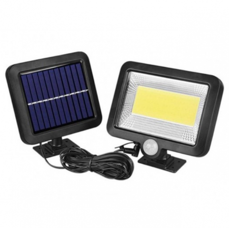 Set 2 x Proiector 120 LED cu panou solar, senzor de miscare, 3 moduri de iluminare [4]