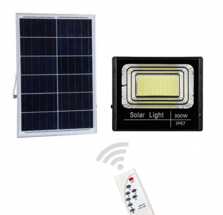 Proiector 300w 1038LED cu panou solar, telecomanda [1]