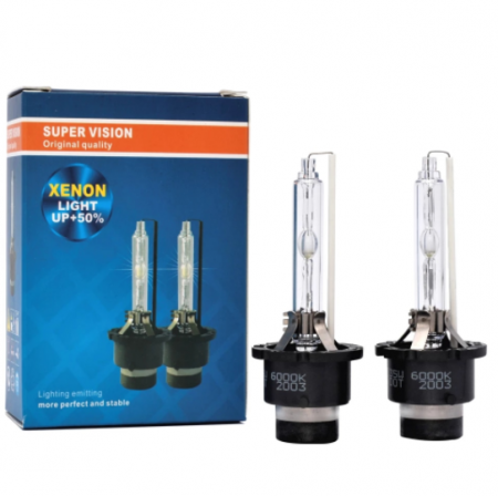 Auto - Set 2 becuri Xenon D2S, White, 6000K, 35W