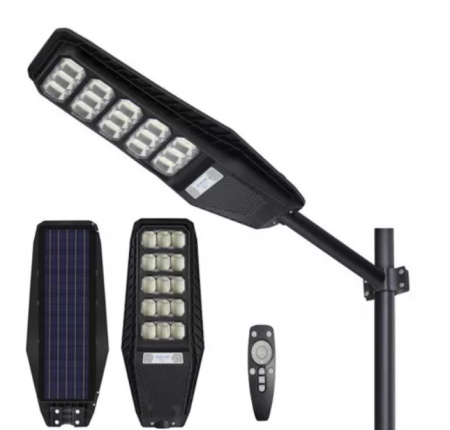 Lanterne - Lampa Stradala Solara 300W 15 casete 600 LED Cu Panou Solar si Telecomanda